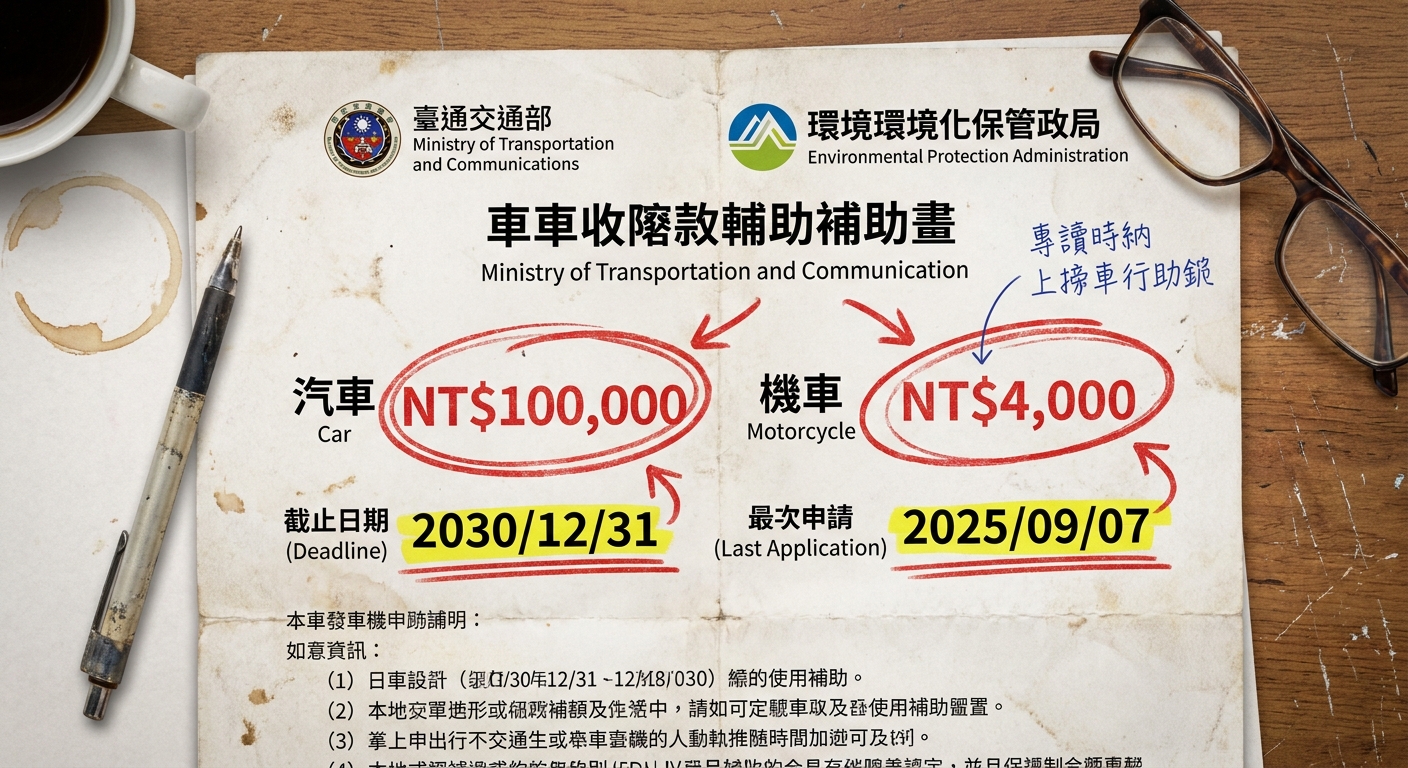 汰舊換新貨物稅延長到幾年?最新法規一次看懂