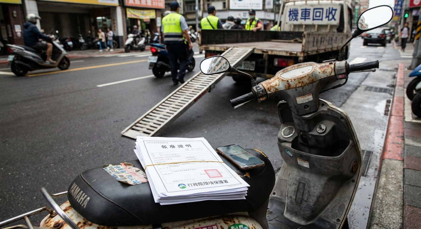 桃園機車報廢3大步驟:從收車到獎勵金入帳