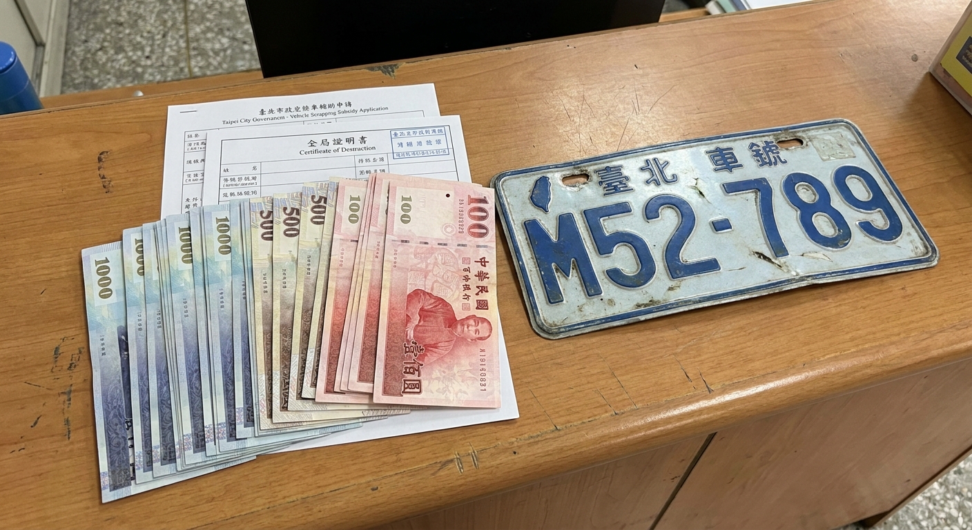 我的老舊機車在花蓮報廢,可以拿到多少錢?