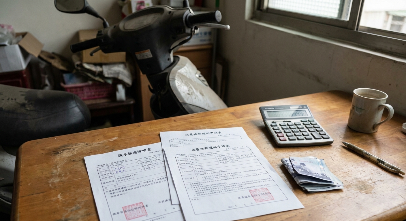 彰化機車報廢，自己跑 V.S. 交給大豐代辦差在哪？