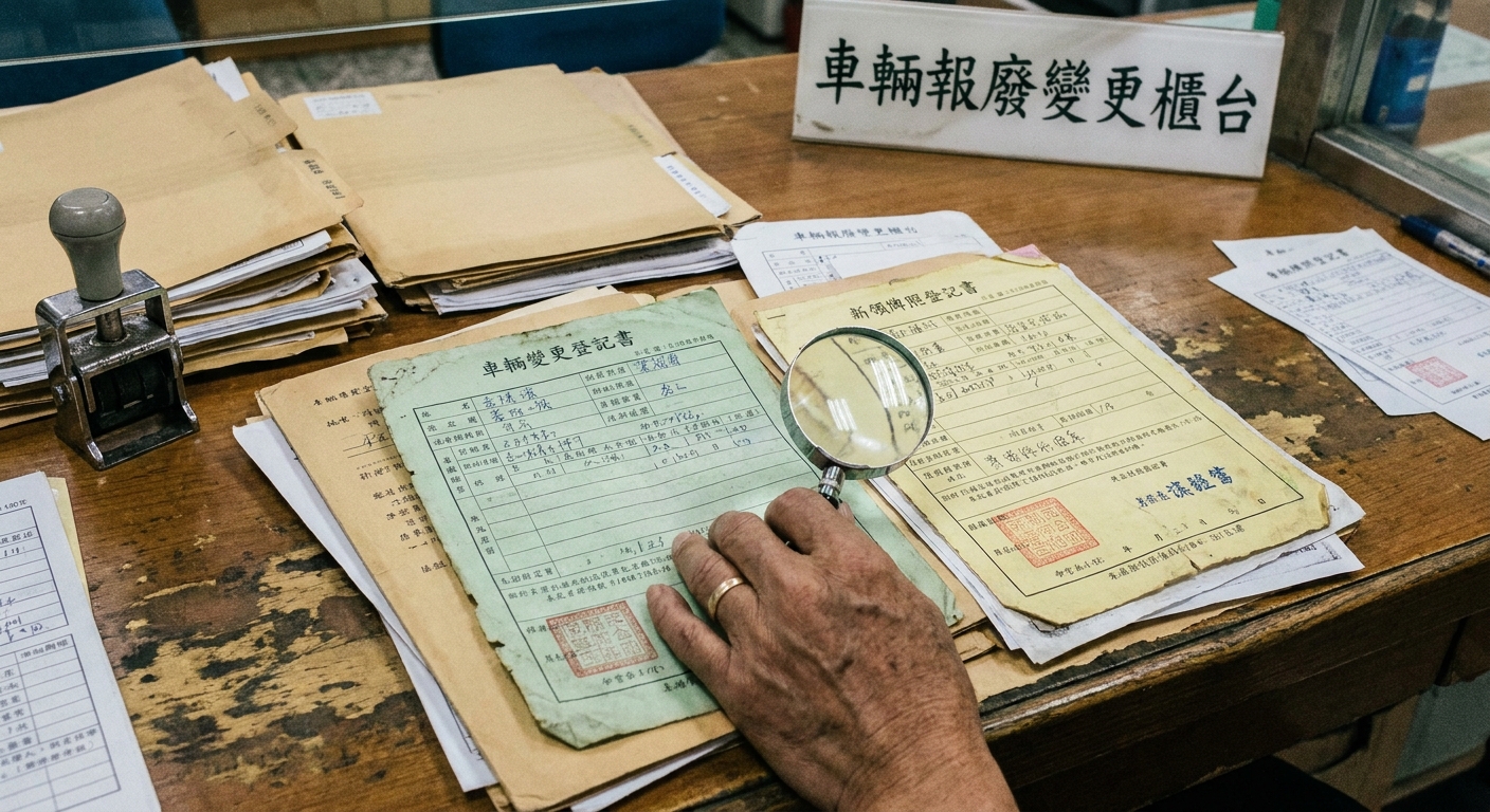 報廢號碼不符車輛,你需要準備的3份關鍵文件