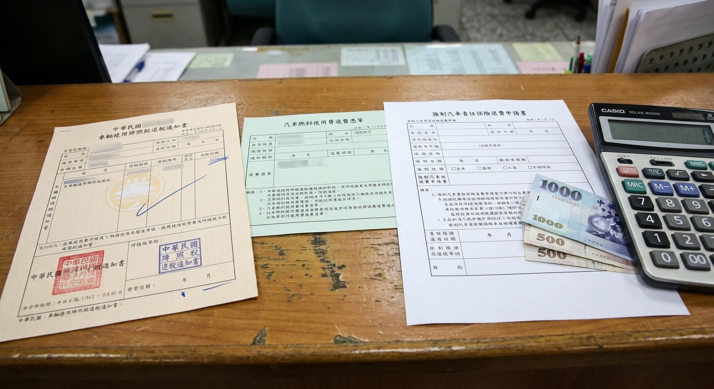 報廢車可退哪些費用？牌照稅、燃料費、強制險三大款項一次看懂