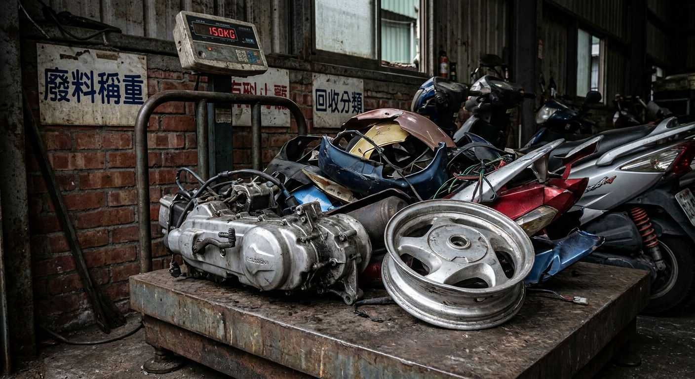 機車當廢鐵賣，價格怎麼算？2大關鍵因素影響估價
