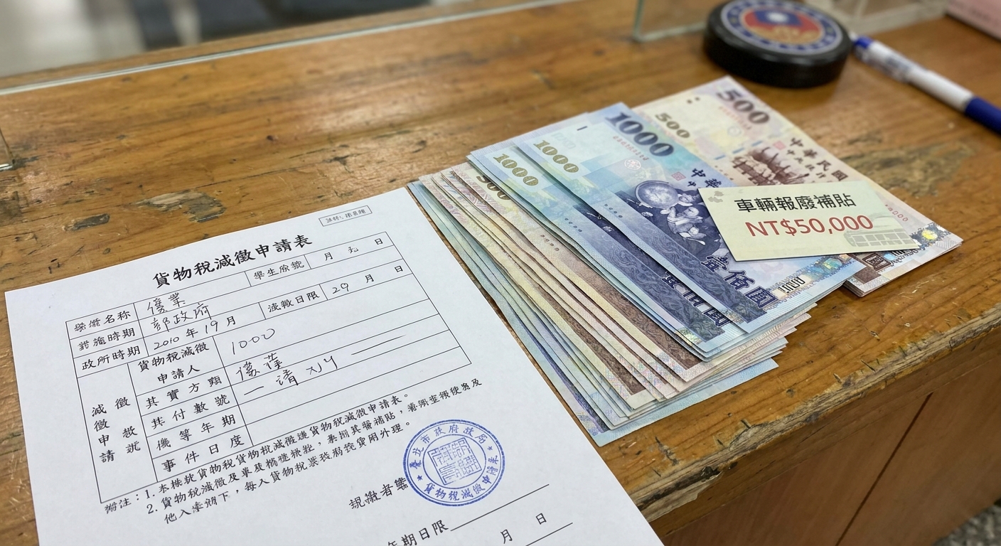 繳清稅款後，你能申請哪些汽車汰舊換新補助？
