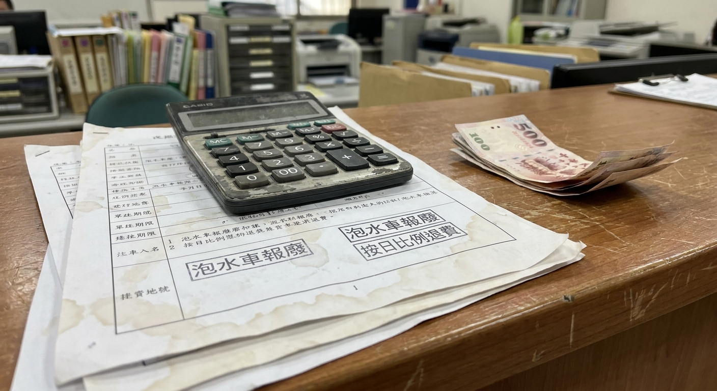 泡水車報廢，到底可以退哪些錢？退費怎麼算？