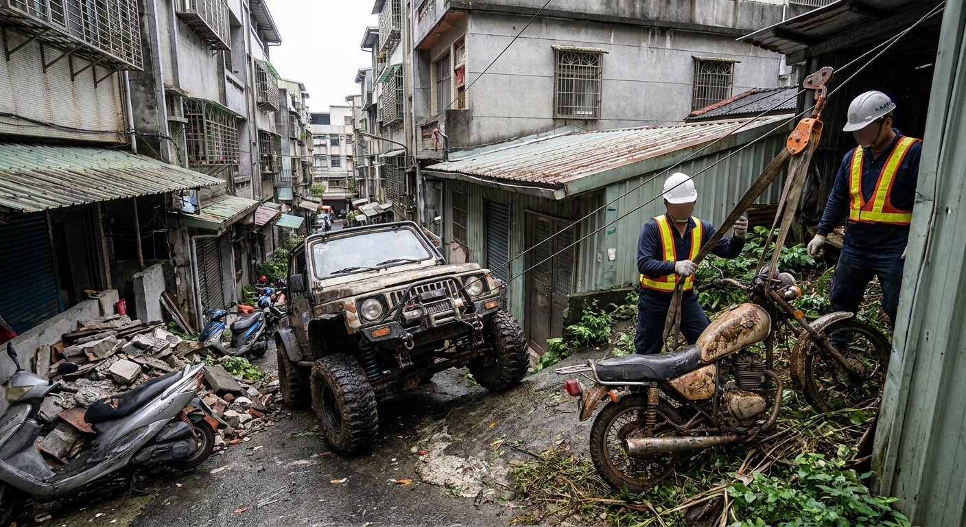 為什麼報廢車拖吊要找專業的？破解 3 大特殊地形拖吊難題