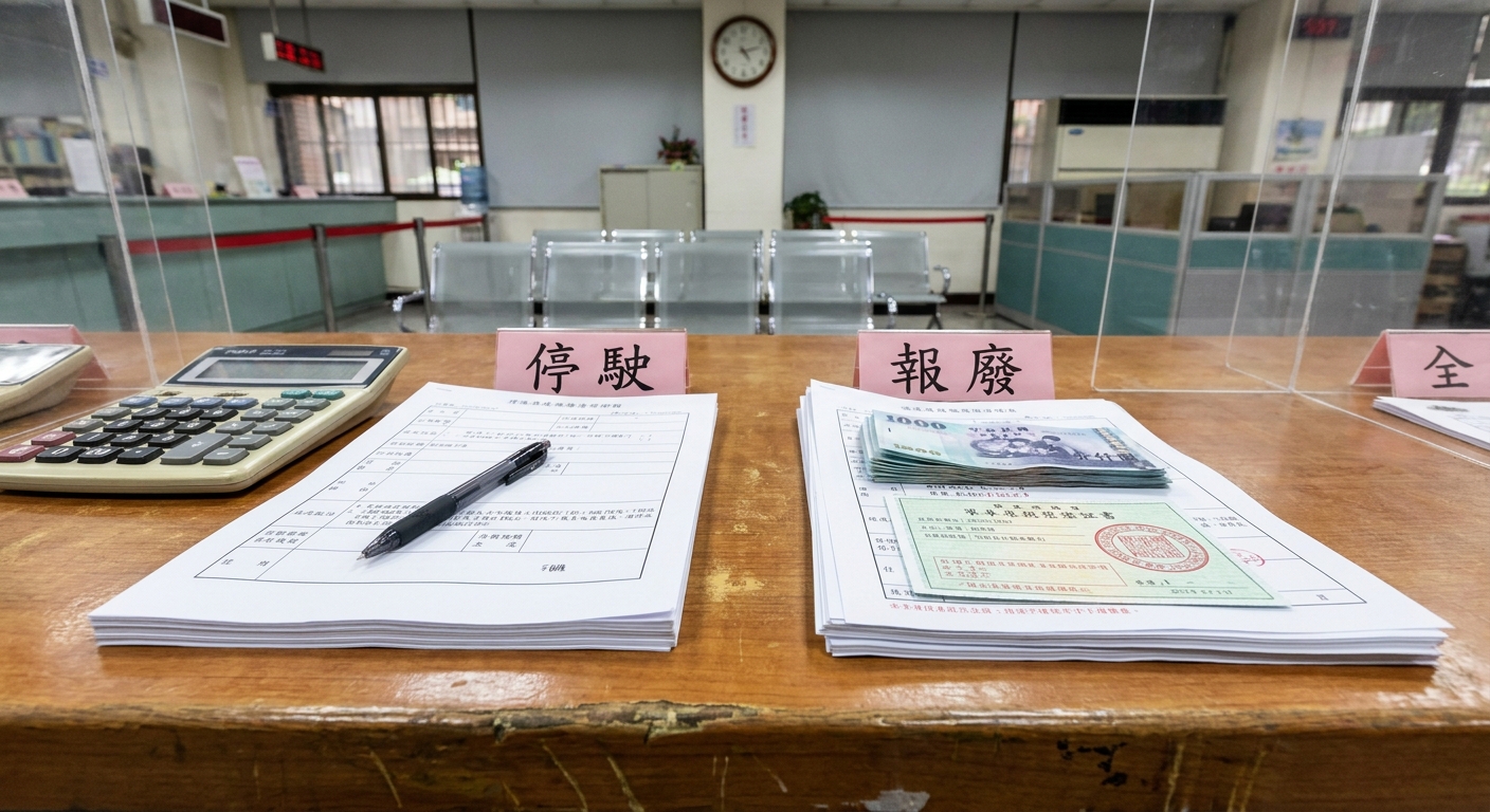 停駛和報廢，稅費處理哪裡不一樣？