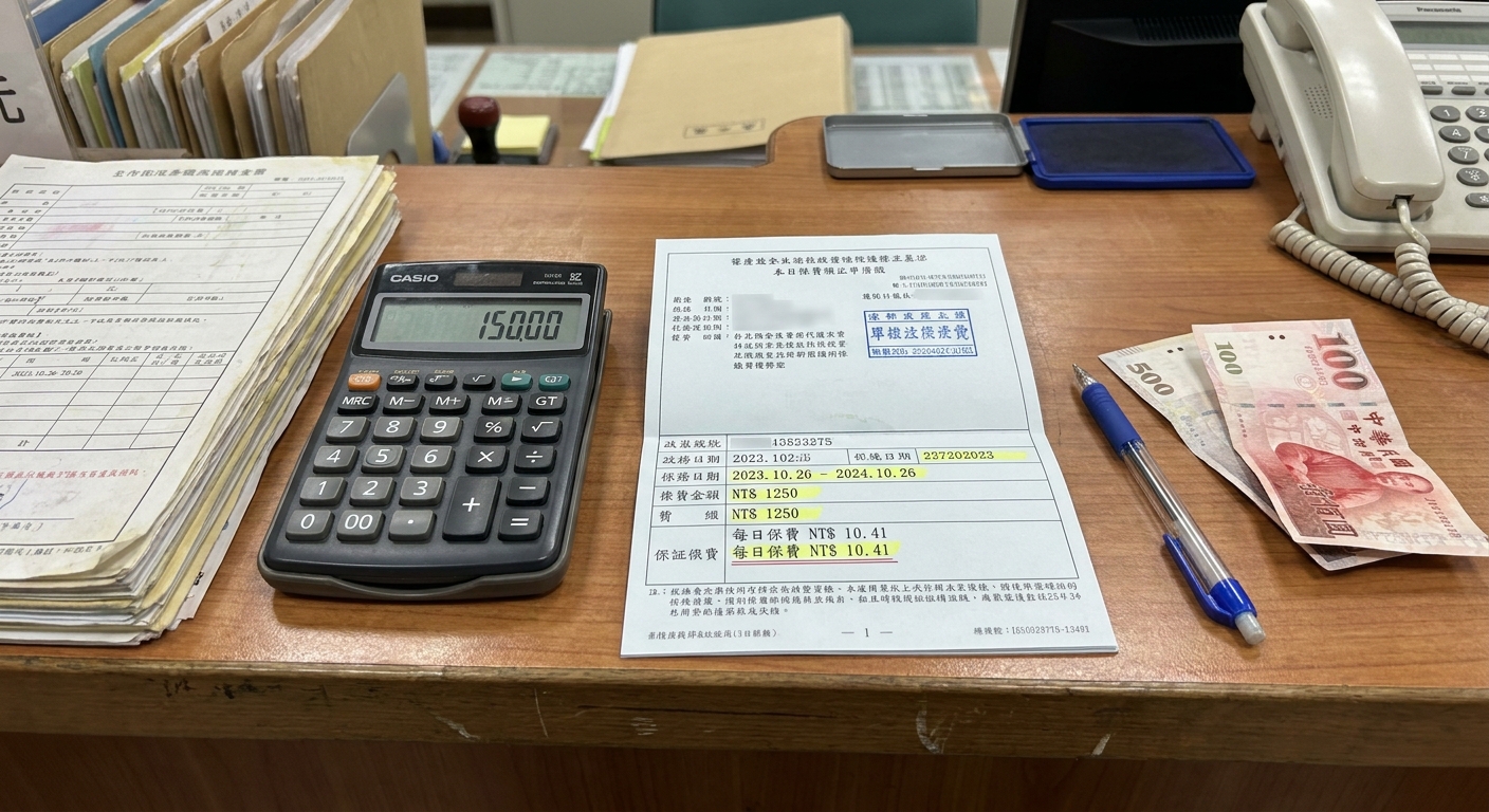 報廢強制險退費怎麼算?掌握「按日計算」黃金公式