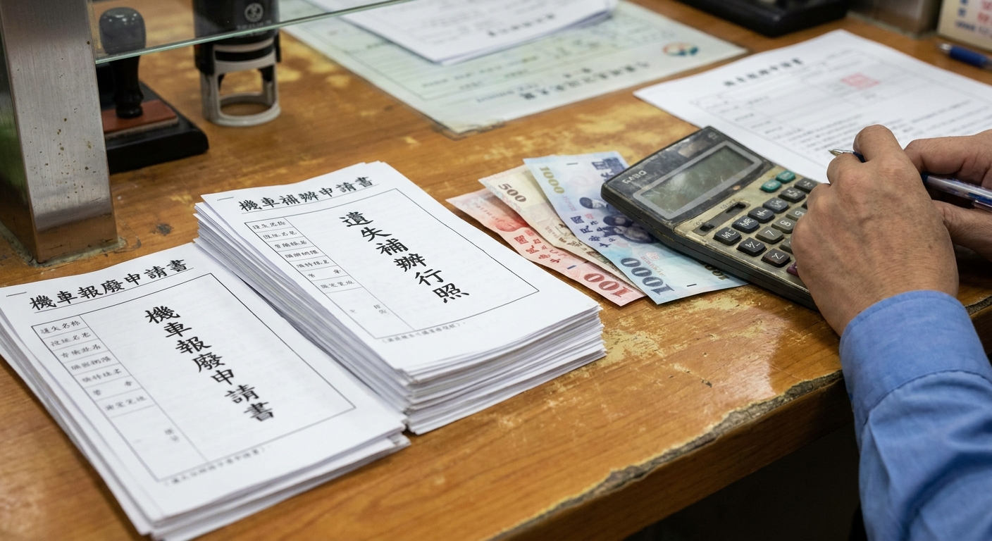 缺件補辦流程與費用對照表