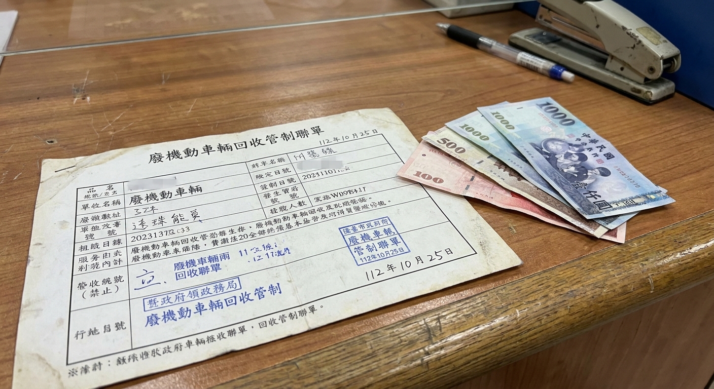 蘆竹汽機車報廢流程：3步驟最快24小時完成