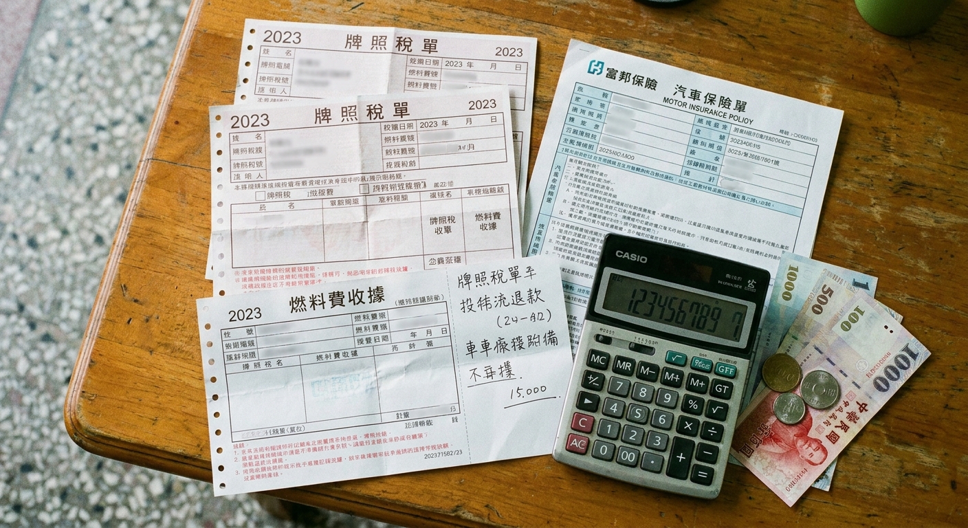 報廢後還有錢可以退？牌照稅、燃料費與強制險退費說明