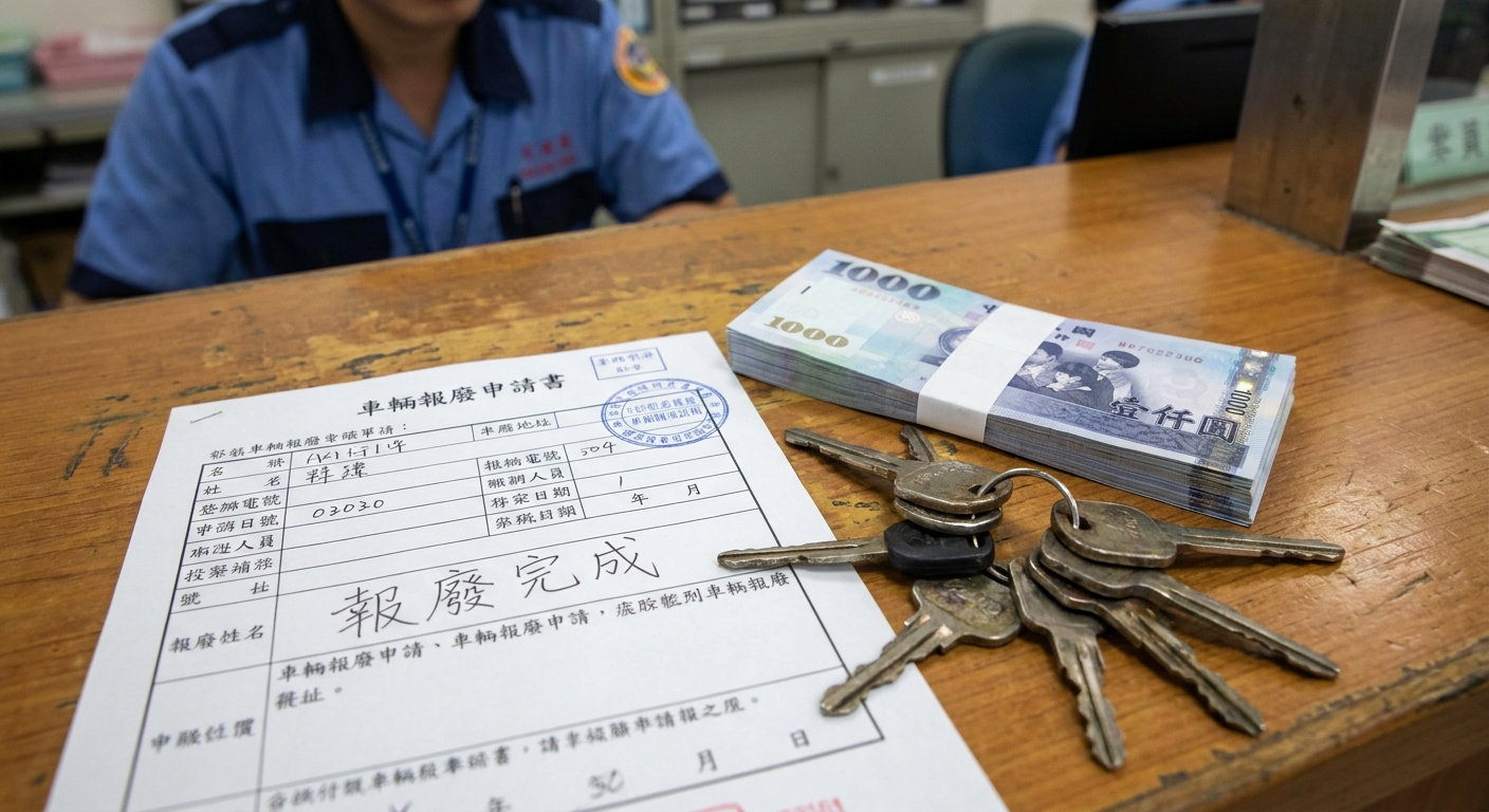 土庫汽機車報廢流程：3 步驟，最快 24 小時完成
