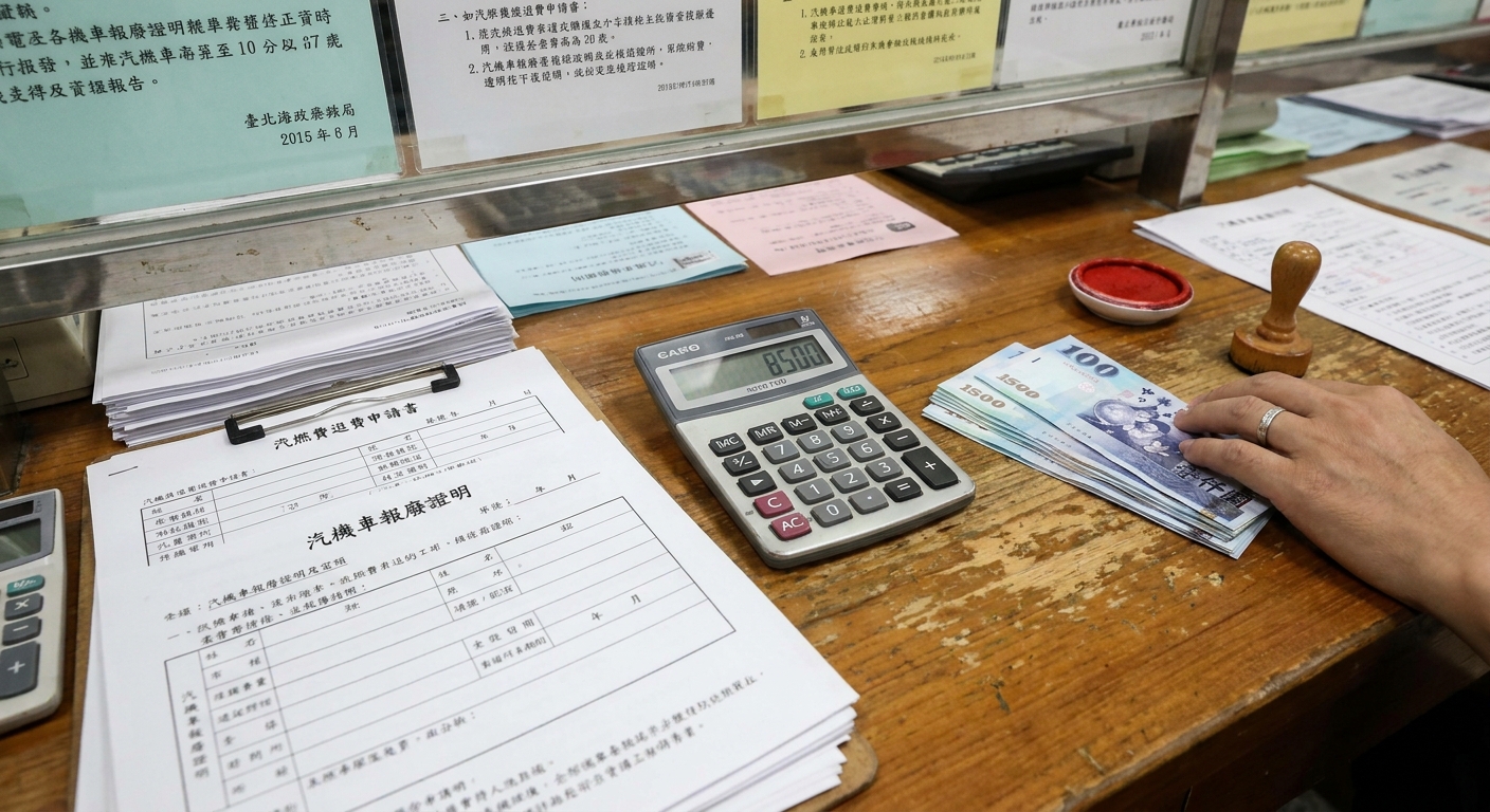 報廢後還有錢可以領？牌照稅、燃料費退費說明