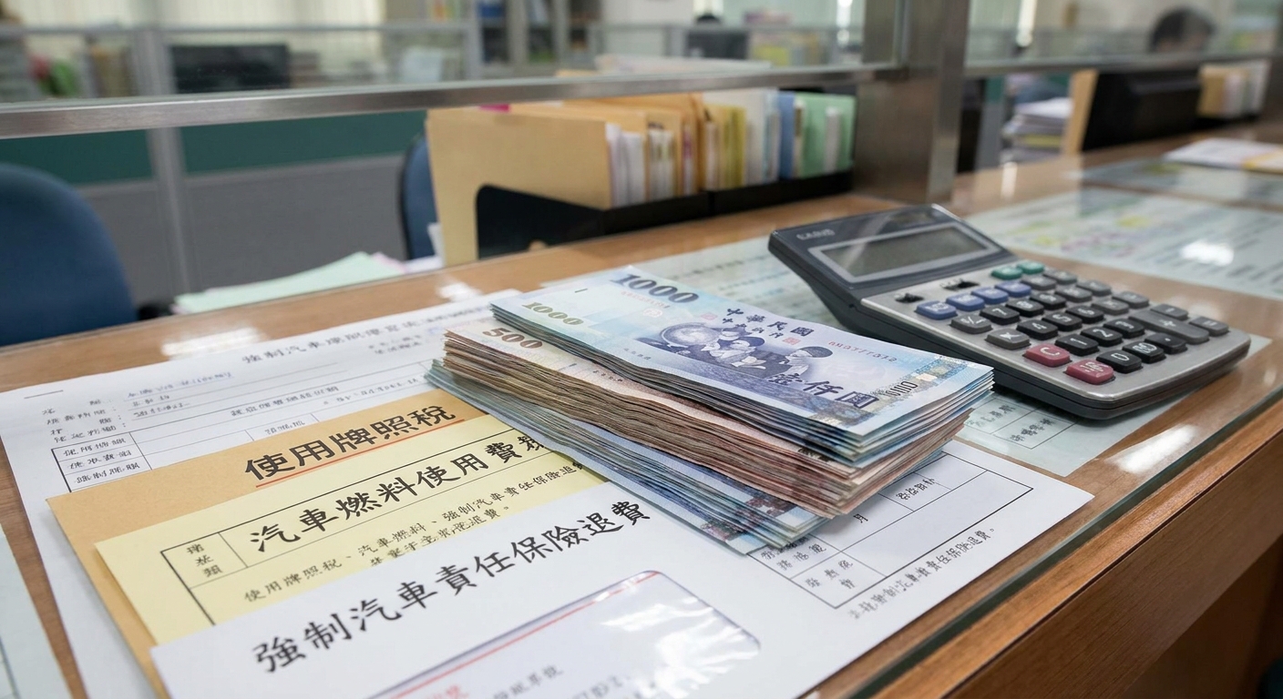 報廢後還有錢可領？牌照稅、燃料費、強制險退費說明