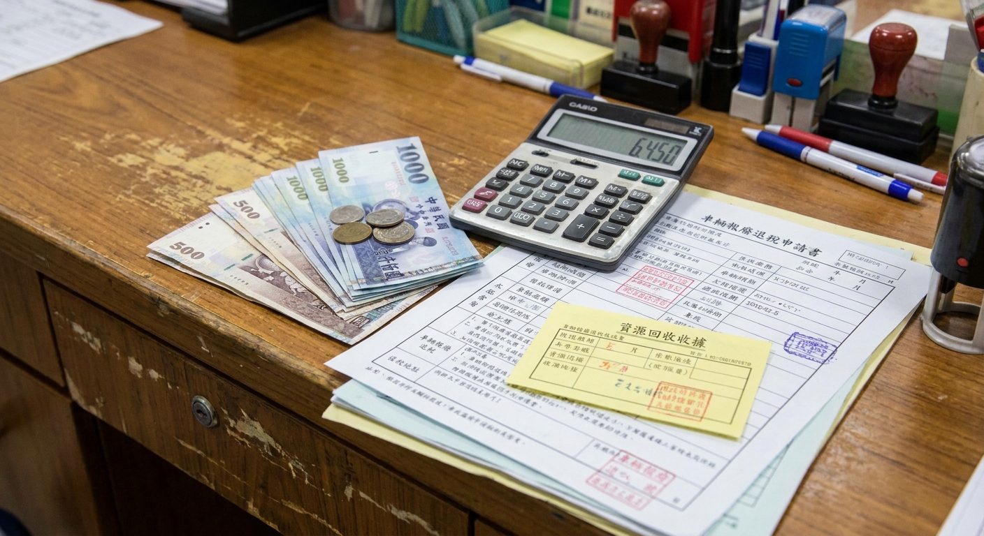 車體回收金與可退稅費，一毛錢都不能少！