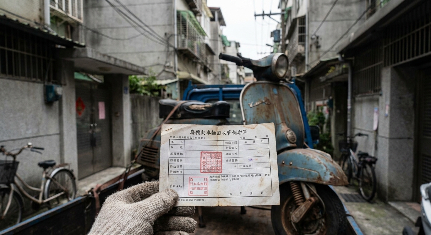 報廢奔騰125的完整流程：自己跑 vs. 交給大豐