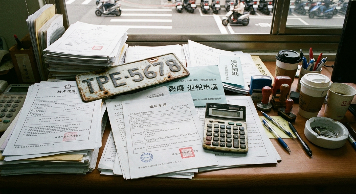 勁戰報廢流程，自己跑 vs. 交給大豐代辦差在哪？