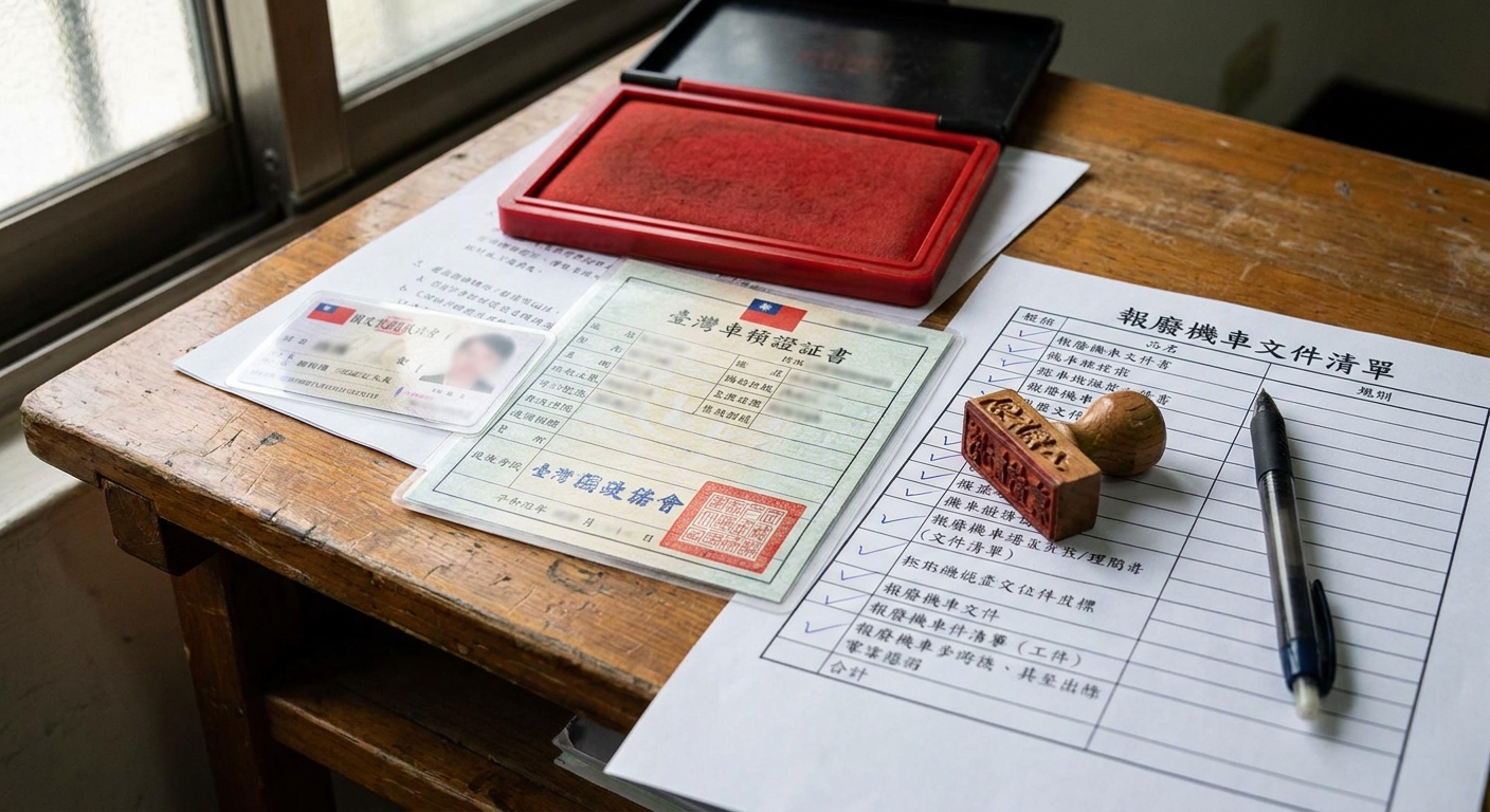 準備文件很麻煩？一張表看懂愛將報廢需要什麼