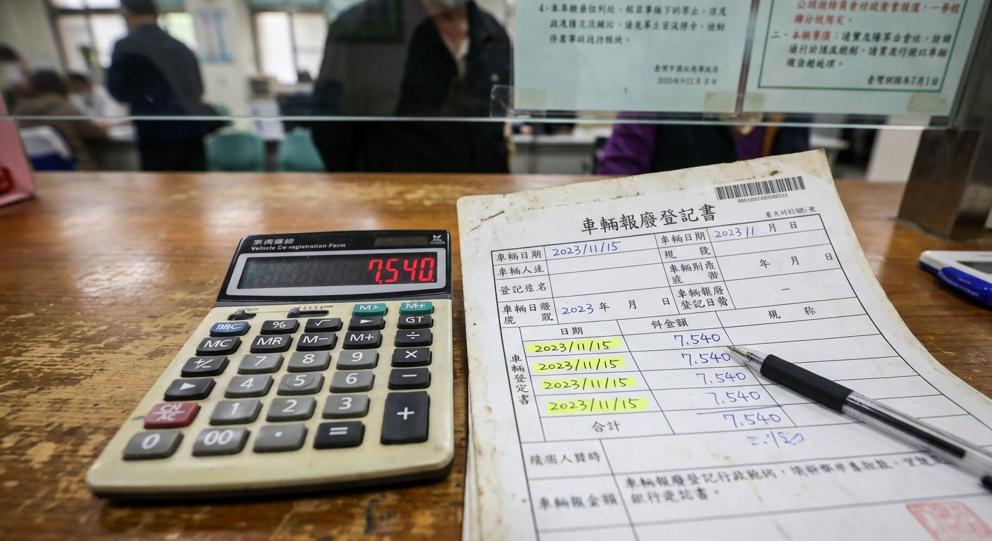 災損報廢能退多少錢？3大稅費退還計算方式一次看懂