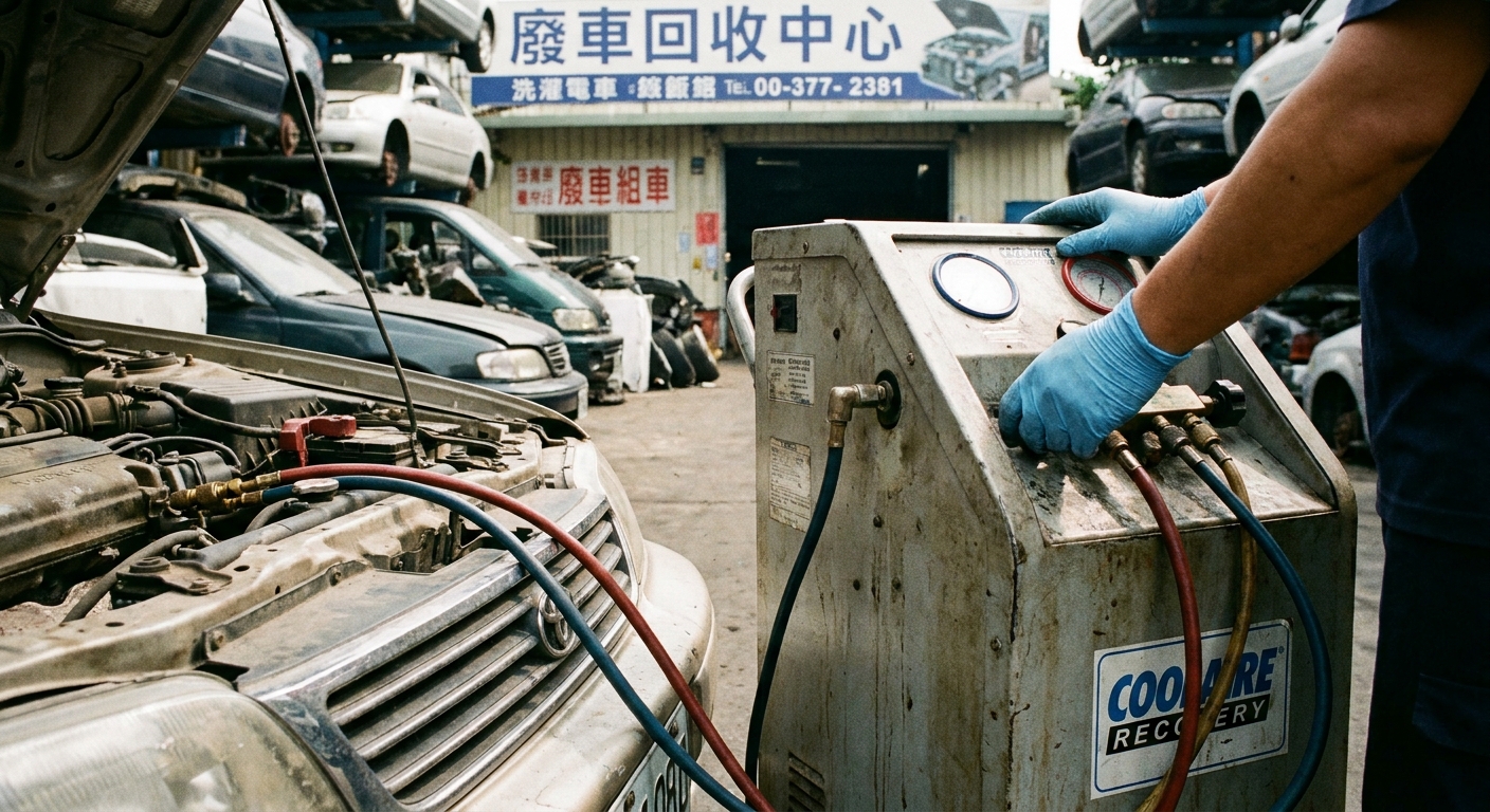 為什麼報廢車的冷氣冷媒「必須」回收?揭開環境殺手的真面目
