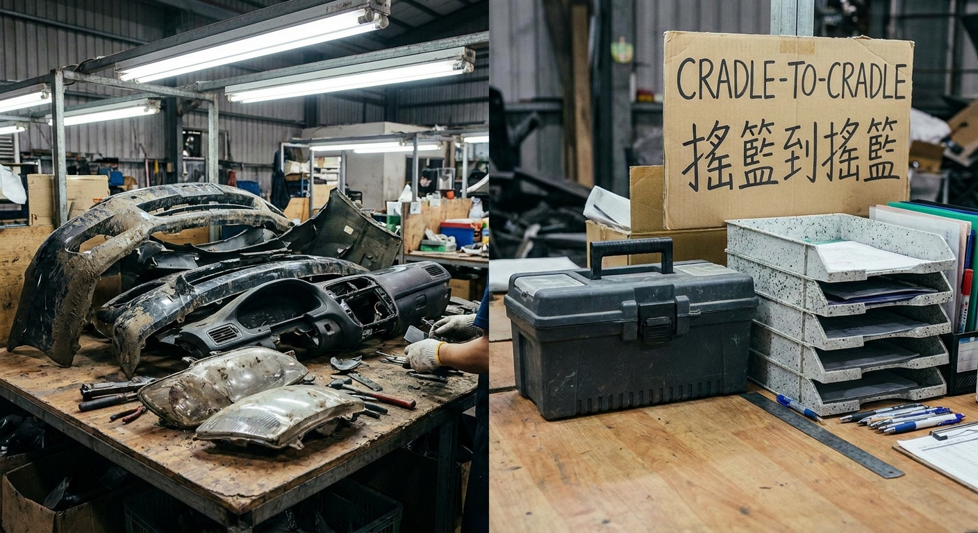 再生塑膠新生命：這些產品可能來自你的舊車！