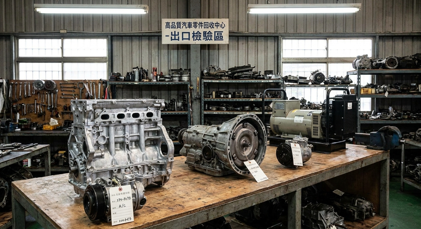 報廢車上有哪些零件最具外銷潛力？5大黃金零件揭秘