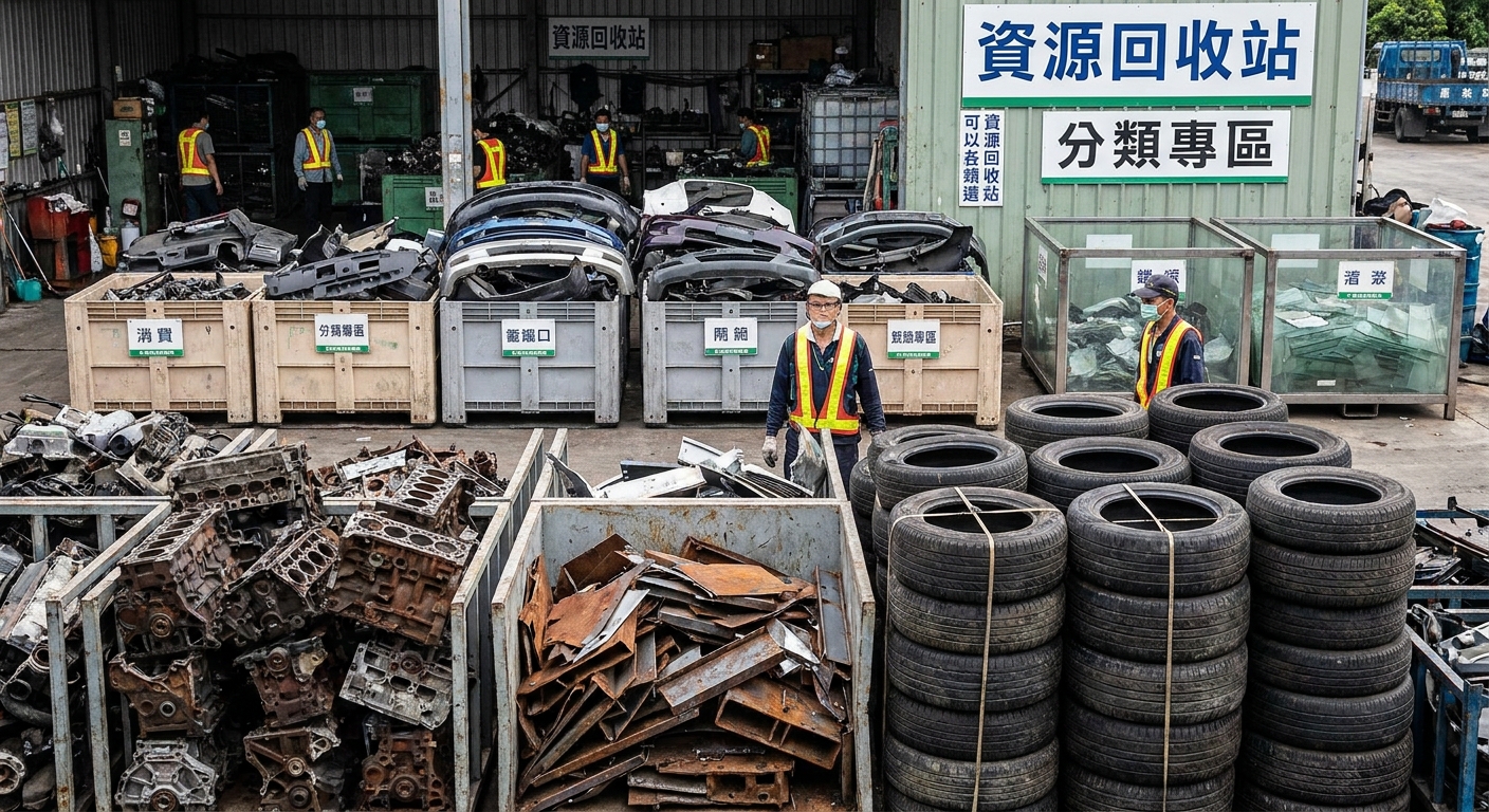 這些零件都去哪了？報廢車的重生之旅
